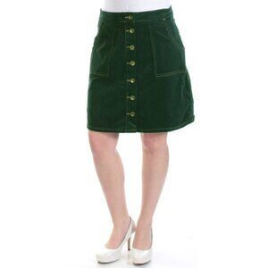 BASS WOMEN`S CASUAL A-LINE MINI SKIRT GREEN